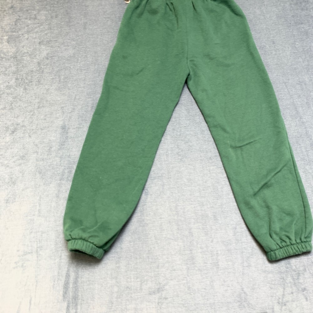 Air Jordan Jogger Pants Boys S 8-10 Green Embroidered Elastic Waist Fleece Lined